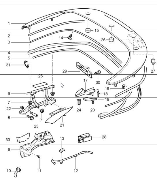 Diagram 811-13 Porsche Cayenne Turbo S E-Hybrid V8 4.0L 550Hp 