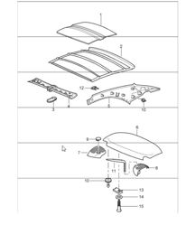 hardtop sound absorber 997.1 I550 (Hardtop) 2005-08