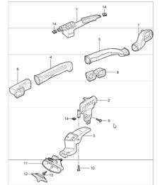 air distributor passenger compartment 997.1 2005-08 air distributor passenger compartment 997.1 2005-08