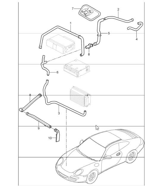 Diagram 813-02 Porsche Panamera Diesel V6 3.0L Body