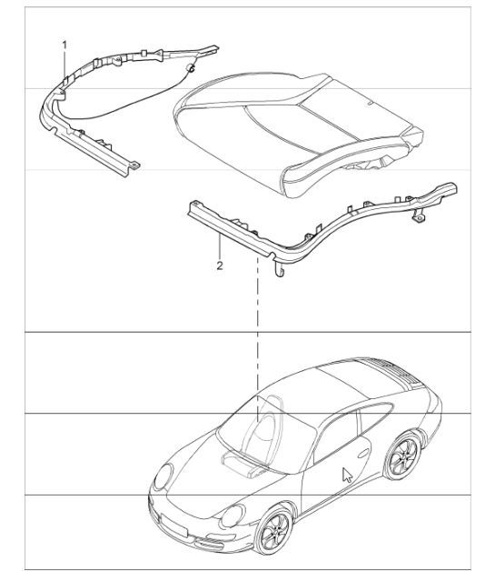 Diagram 817-09 Porsche 997 (911) MK2 2009-2012 Body