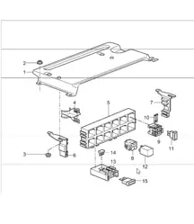 central electrical system rear end 997.1 2005-08
