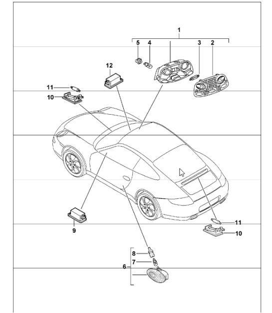 Diagram 903-04 Porsche Cayenne 3.2L V6 2003>> Electrical equipment