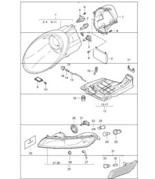headlamp, additional headlamp and direction indicator light for 9971. I601 (Xenon lighting system) 2005-08 headlamp, additional headlamp and direction indicator light for 9971. I601 (Xenon lighting system) 2005-08