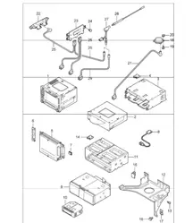 radio, control part, navigation system and booster radio for 997.1 CARRERA / S 2005-08