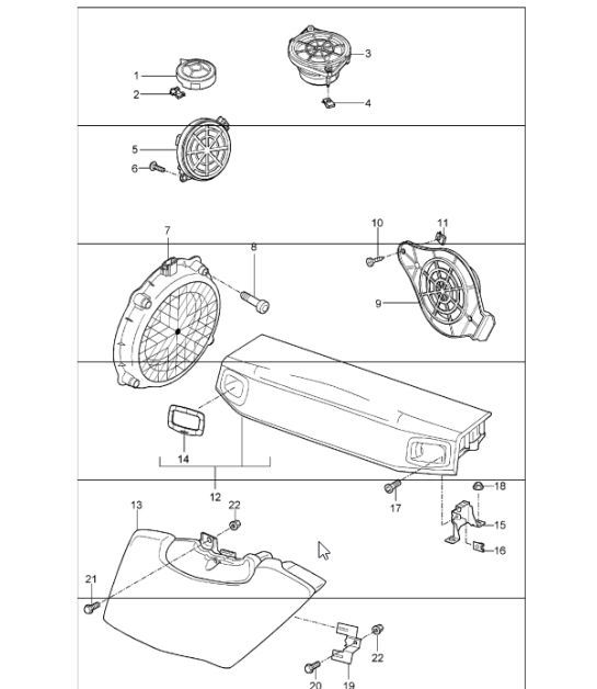 Diagram 911-05 Porsche Taycan Turbo Cross Turismo 