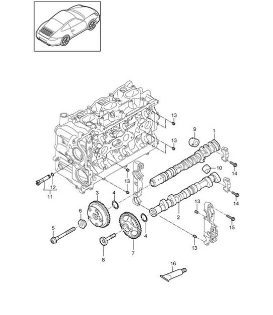 Diagram 103-010 Porsche Macan S Petrol 3.0L V6 354Bhp 