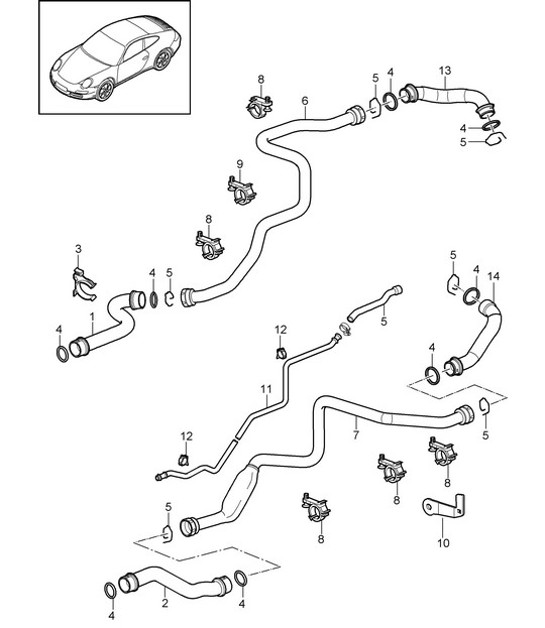 Diagram 105-007 Porsche 924 (1977-1988) Engine
