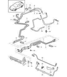 Servolenkung / Leitungen 997.2 Carrera 2009-12