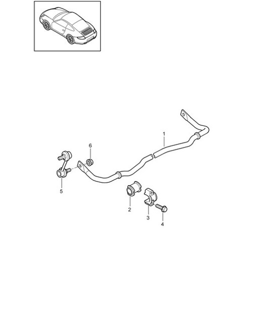 Diagram 501-003 Porsche 996 (911) (1997-2005) Rear Axle