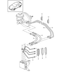 Bremsleitungen / Frontend 997.2 Carrera 4 / Carrera 4-S / Targa / Targa-S / 4 GTS 2009-12