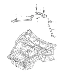 Dome strut 997.2 Carrera 2009-12
