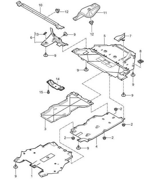 Diagram 801-070 Porsche Cayenne 3.6L 2007>> Body