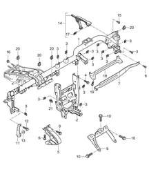 Telaio di supporto/cruscotto 997.2 Carrera 2009-12