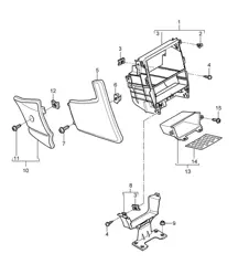 Mittelkonsole - VORNE - 997.2 Carrera 2009-12