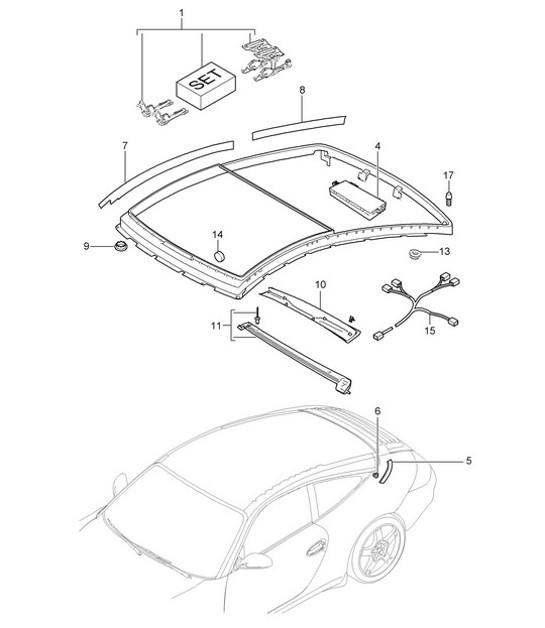 Diagram 811-002 Porsche Cayman GT4 3.8L 2015-16 Body