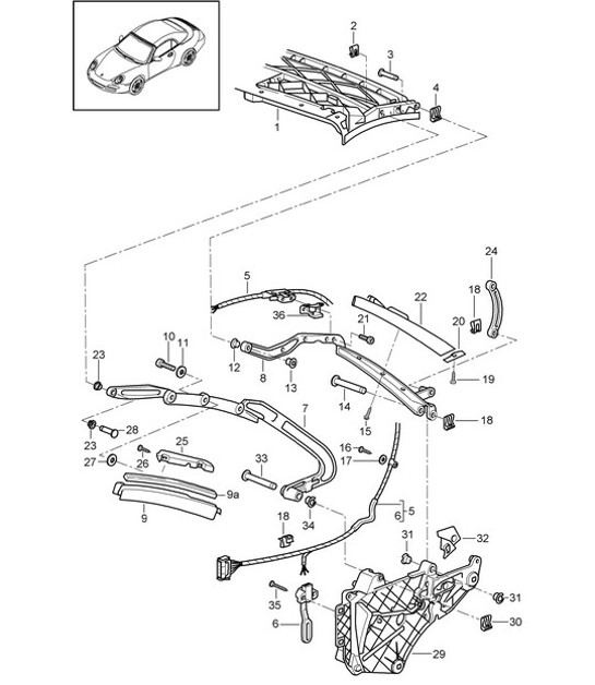 Diagram 811-007 Porsche Cayman S 3.4L 987C 2005-08 Body