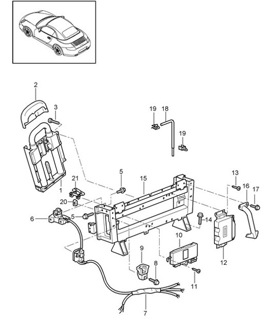 Diagram 811-015 Porsche Cayenne Turbo 4.5L 2003>> Body