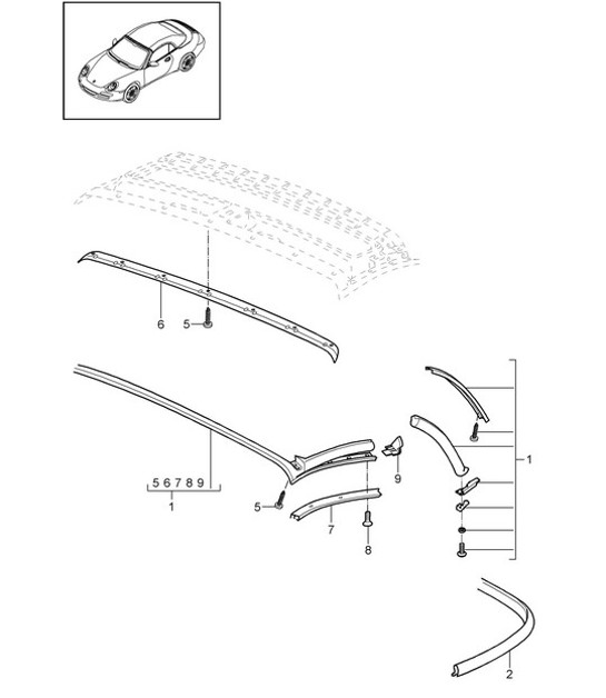 Diagram 811-040 Porsche Macan Turbo 2.9L V6 440Bhp 