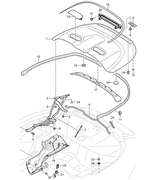 Diagram 811-045 Porsche 968 Turbo S 3.0L 1993-94 Body