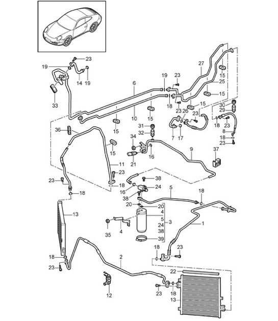 Diagram 813-025 Porsche Cayenne Turbo / Turbo S 4.8L 2007>> Body