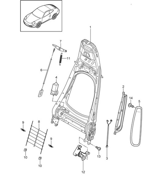Diagram 817-006 Porsche 996 GT3 MKI 1999-02 Body