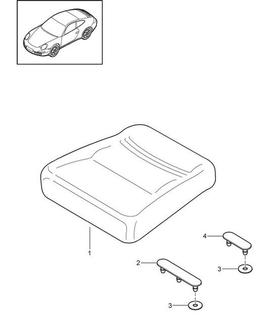 Diagram 817-050 Porsche Cayman 2.7L 987C 2006-08 Body