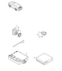 Steuergeräte / Zünd-/Startschalter / PORSCHE ACCES SYSTEM 997.2 Carrera 2009-12