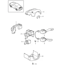 Steering column switch 997.2 Carrera 2009-12
