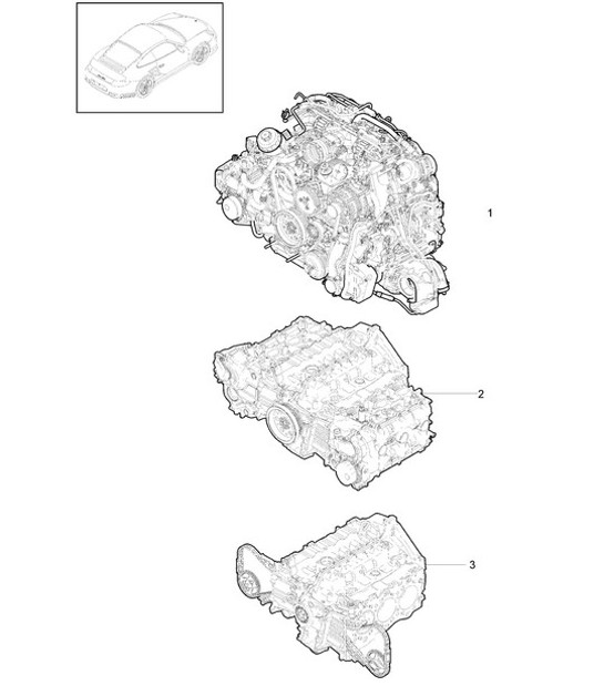 Diagram 101-000 Porsche Cayenne S 4.5L V8 2003>> Engine