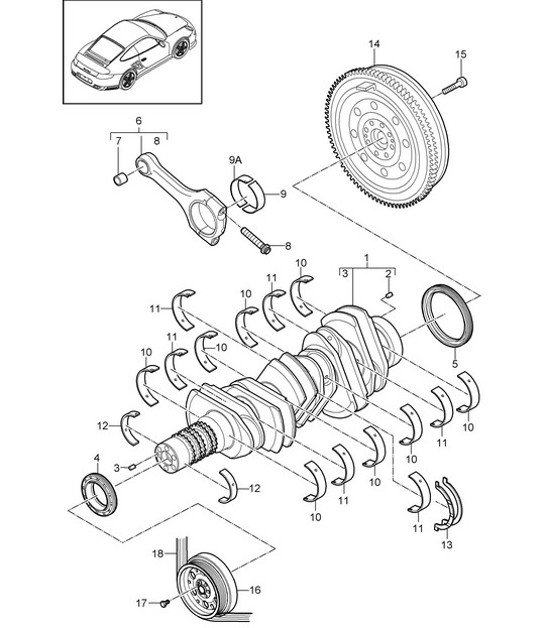 Diagram 102-000 Porsche Taycan (9J1) MK2 2024>> 