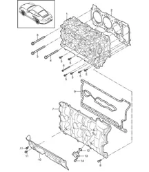 Culasse avec : Soupapes / Joint de culasse / Couvre soupape - A170 - 997.2 Turbo 3.8L 2010-13