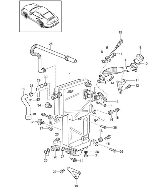 Diagram 104-007 Porsche 918 Spyder 2014-2015 