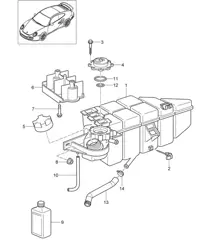 Refroidissement par eau 4 - 9770 - 997.2 GT2 RS 3.6L 2010-11