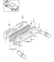 Luftfilter - A170 - 997.2 Turbo 3.8L 2010-13