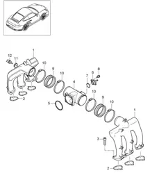 Ansaugluftverteiler - 9770 - 997.2 GT2 RS 3.6L 2010-11