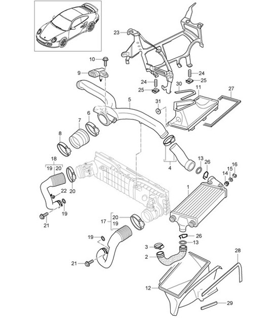 Diagram 107-022 Porsche 992 Carrera 2 Cabriolet 3.0L 