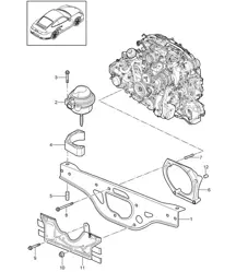 Suspension moteur - A170 - 997.2 Turbo 3.8L 2010-13
