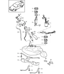 Serbatoio carburante 997.2 Turbo 2010-13
