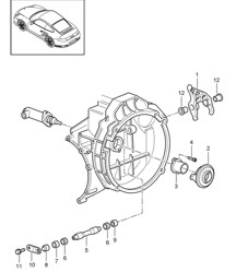 Clutch release / Clutch slave cylinder - G9755 - 997.2 Turbo 2010-13 Clutch release / Clutch slave cylinder - G9755 - 997.2 Turbo 2010-13