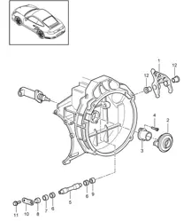 Débrayage / Cylindre récepteur d'embrayage - G9788 - 997.2 GT2 RS 2011