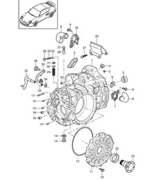 Gear housing - G9788 - 997.2 GT2 RS 2011 Gear housing - G9788 - 997.2 GT2 RS 2011