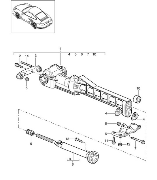 Diagram 305-010 Porsche Cayenne 3.2L V6 2003>> Transmission