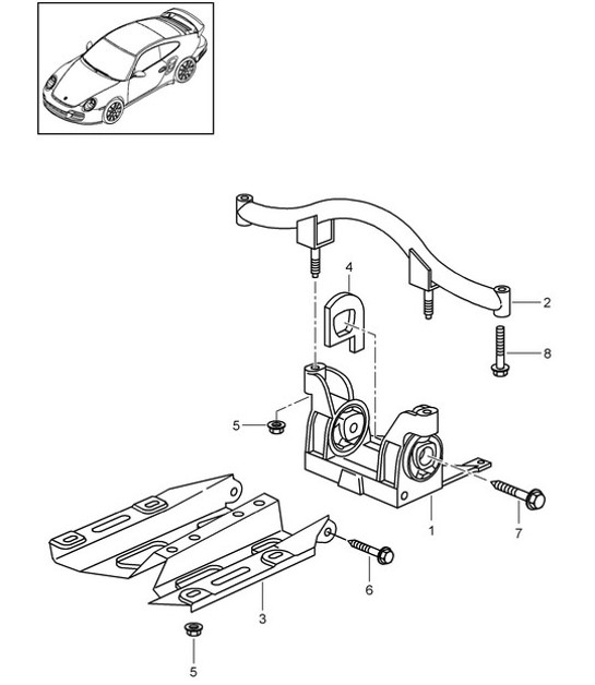 Diagram 306-000 Porsche 992 (911) MK1 2019-2024 Transmission
