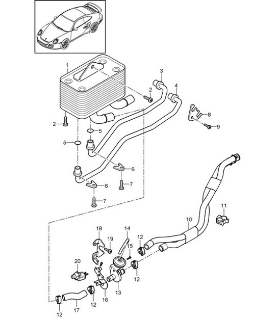 Diagram 360-000 Porsche Cayenne S V8 4.2L Diesel 382HP Transmission