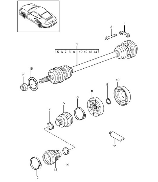 Diagram 401-010 Porsche Cayenne E-Hybrid Coupe V6 3.0L 470Hp 