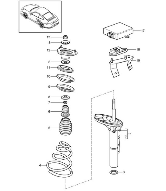Diagram 402-000 Porsche Taycan Turbo 