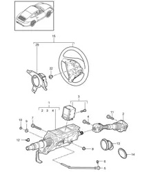 Lenkschutzrohr / Zwischenlenkwelle / Lenkräder - PR:480, Schaltgetriebe - 997.2 Turbo / GT2 RS 2010-13