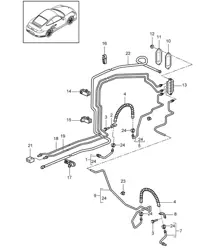 Bremsleitungen / Bremsleitungen / Unterboden / Unterdruckleitung 997.2 Turbo / GT2 RS 2010-13