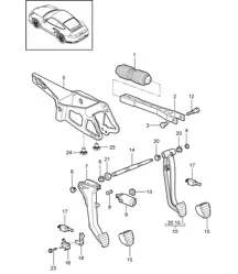 Pedali 997.2 Turbo / GT2 RS 2010-13